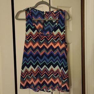 Aztec Back Zipper Shirt